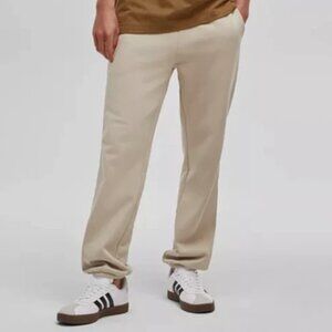 Mode Of One Mens Regular Fit Fleece Sweatpants Joggers Dark Ecru XL